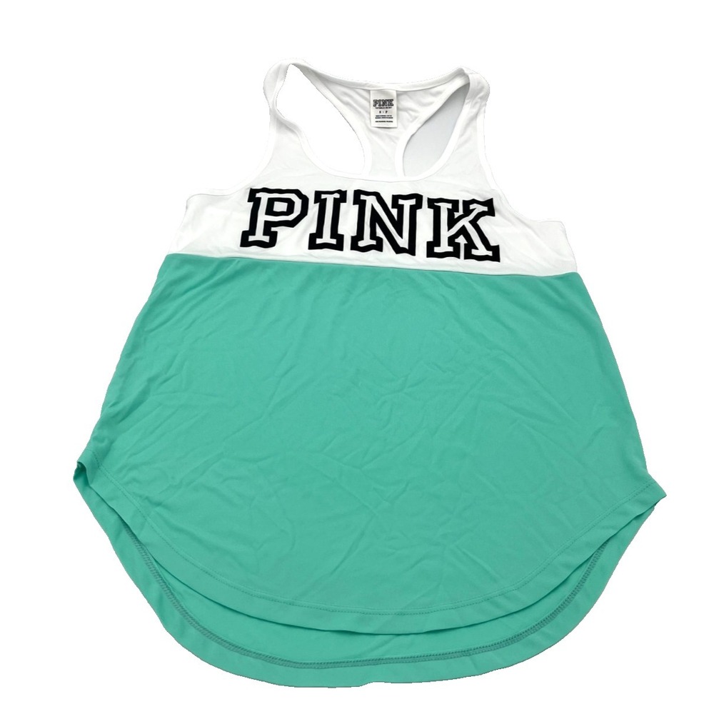 Pink Victoria's Secret Women's Sports Tank Top Yellow Size Small
